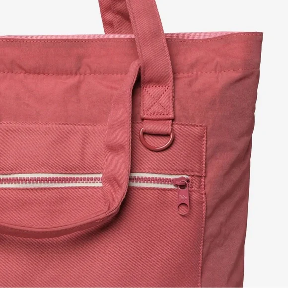 Thread Wallet Muted Rose Tote Bag with Front Zip Pocket - Picture 3 of 10